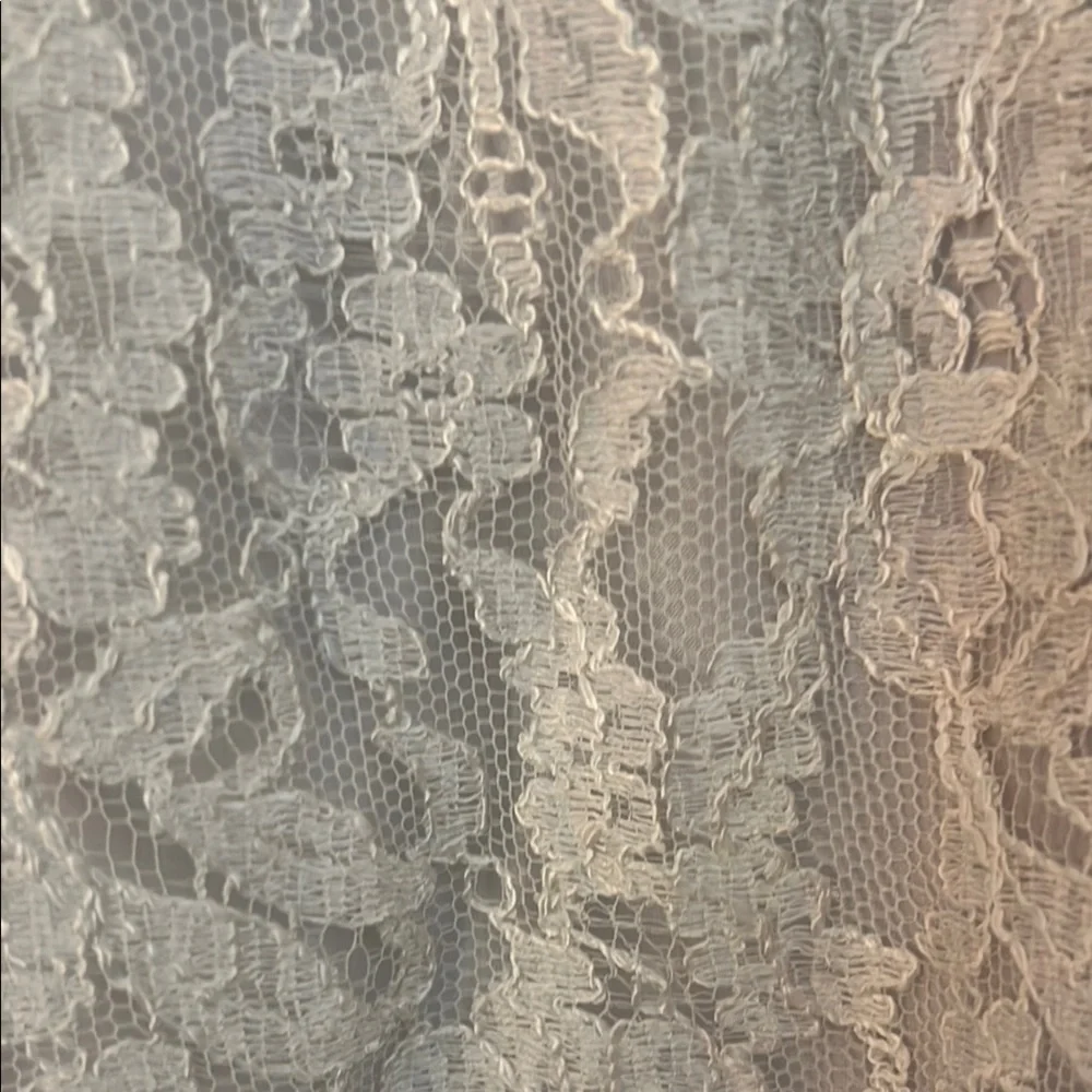 Jessica McClintock Vintage White Lace Skirt